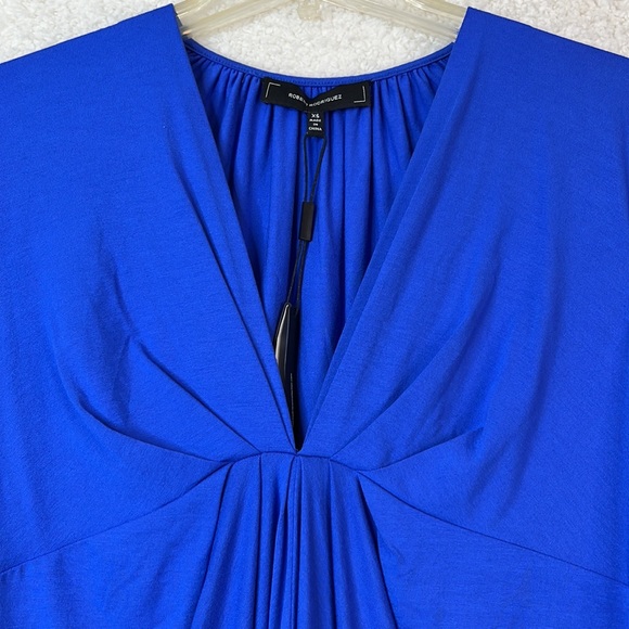 NWT Robert Rodriguez Womens Julian Drape Blue Jersey Dress SIZE XS NEW WITH TAGS - Picture 6 of 10